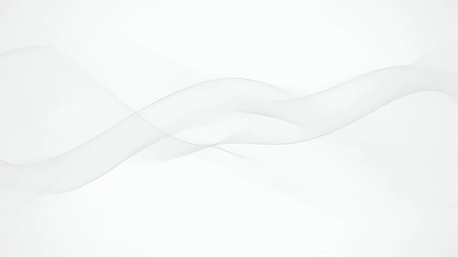 Abstract white wavy lines on a white background