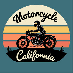 vector illustration of a motorcycle