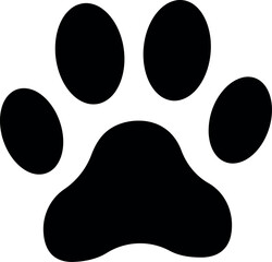 Black paw print icon © Collect Silhouettes