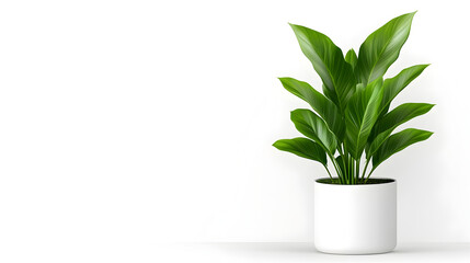 Modern indoor plant isolate on transparency