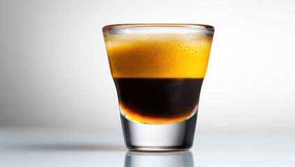 Espresso shot with rich crema