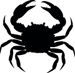 Black crab silhouette