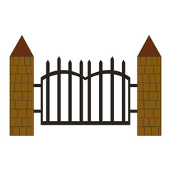 Gate Fence Illustration