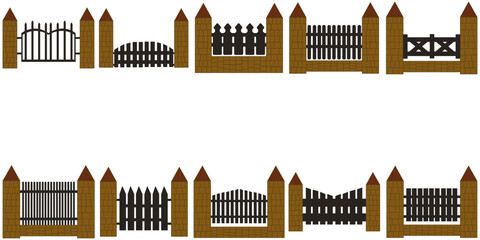Gate Fence Illustration
