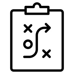 Obraz premium Planning icon in vector illustration