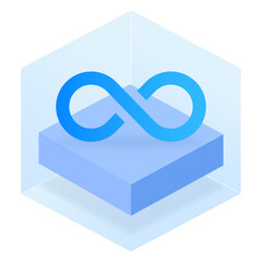 3D Box Rectangle Glassmorphism UI Icon Sign and Symbol Design Illustrator Png Svg