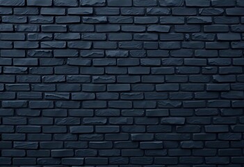 Dark, rough-textured black brick wall, repeating pattern,  masonry,  dark