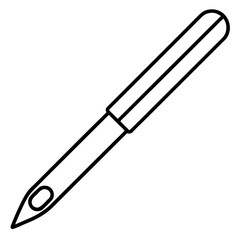 Scalpel thin line Icon an white background
