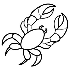 Stone crab claw seafood icon an white-background