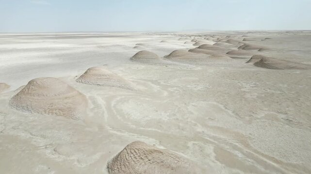 wind erosion physiognomy landscape, yardang landform in tsaidam basin, qinghai province, China