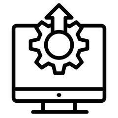 Develop icon in vector illustration