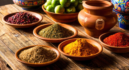 variety of spices