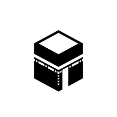 Kaaba building in Mecca, Saudi Arabia, a sacred site for Islam, symbol of unity and faith