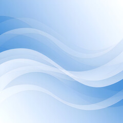 Naklejka premium Abstract light blue and white wavy background. Modern design with smooth transitions for use in advertising or presentation.
