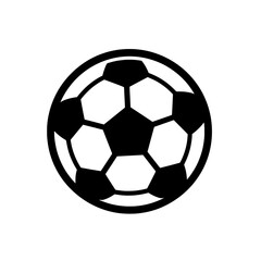 Obraz premium Soccer ball icon for sports and recreation branding
