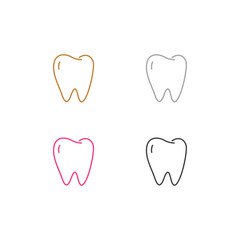 Dental Clinic, Dentist Tooth Logo Sign Symbol
