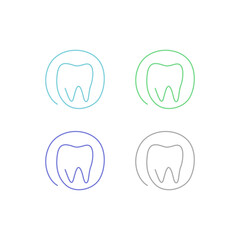 Dental Clinic, Dentist Tooth Logo Sign Symbol
