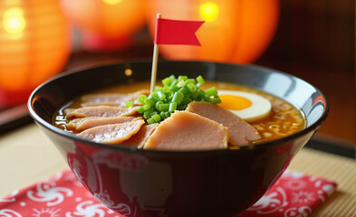 Ramen Bowl on Tatami Table