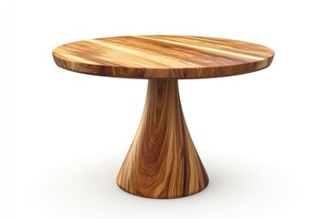 Round wooden table furniture modern tabletop.