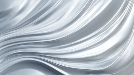 Fototapeta premium Abstract design of flowing, light gray fabric.