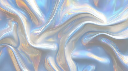 Fototapeta premium Abstract iridescent fabric texture.