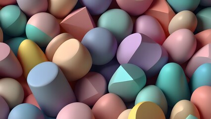 A vibrant group of colourful chocolate Easter eggs and candies in a bowl, perfect for a sweet holiday celebration