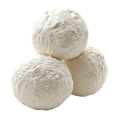 Three tasty mozzarella cheese balls
