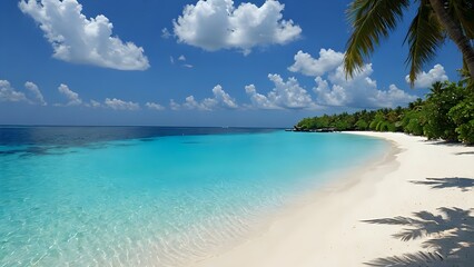 Fototapeta premium tropical beach with turquoise water