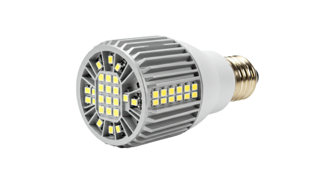 Modern LED Light Bulb Design.