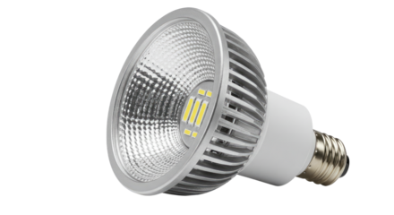 Modern LED Light Bulb Isolated 4.