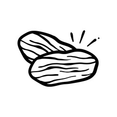Hand-Drawn Dates Doodle for Iftar