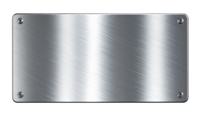 Round steel plate isolated on transparent background