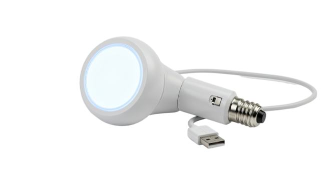 Modern LED Light Bulb with USB.