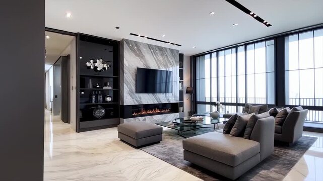 Modern interior design example space