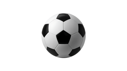 Soccer ball isolated photo for sports equipment and game related designs