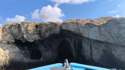 Cyprus - 2024.09.11 - Aphrodite cave from a boat.