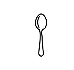 spoon icon isolated on white background