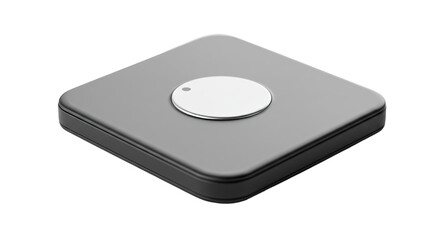 Smart Home Button on White Background.