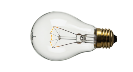 Vintage Edison Light Bulb Glass Filament Closeup 1.