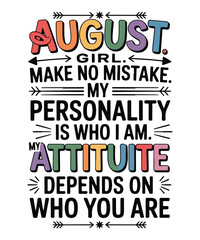 Obraz premium August girl attitude