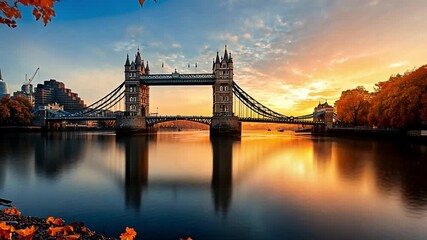 Tower Bridge at Sunrise, London - Powered by Adobe