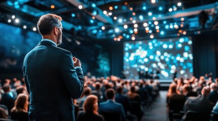 Business people at the conference audience speaker person.