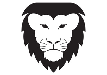 vector lion head logo design