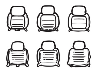 airbag icon line art illustration