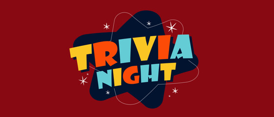 Obraz premium Trivia night