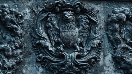 Ornate stone carving