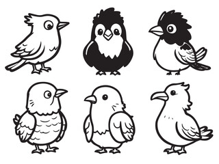 bird outline sketch art
