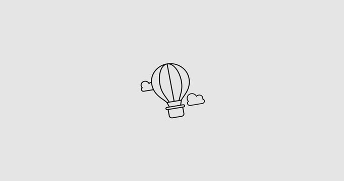 Animated balloon icon representing joy, celebration, and festive occasions. Ideal for birthday invitations, party announcements, festival promotions, children's events, and holiday graphics. This colo