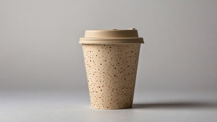 Beige Speckled Compostable Cup