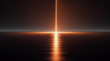 Radiant beam over a still water surface - Powered by Adobe